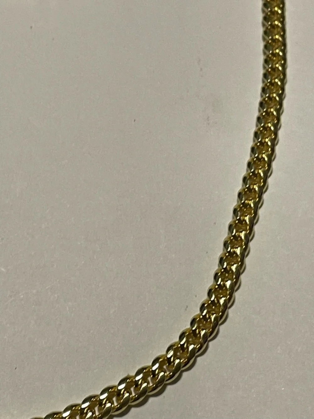 Gold Tone Chain Necklace #7577